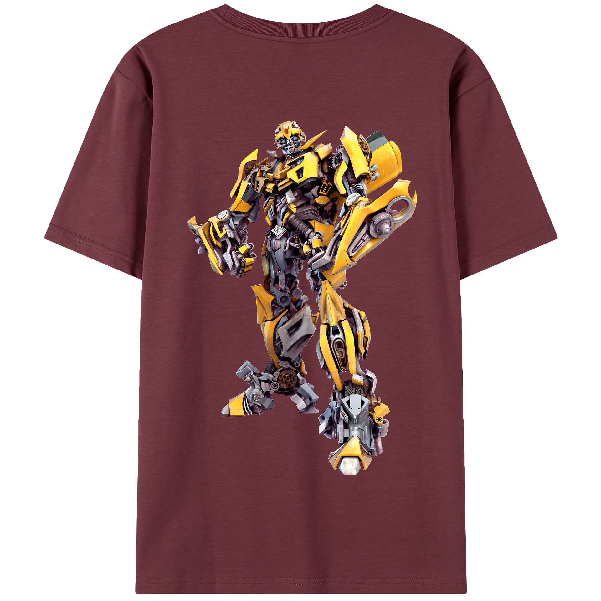 （画像用） Transformers トランスフォーマー 綿100％半袖Tシャツ（背面プリント）